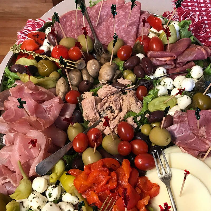Antipasto mezze platter