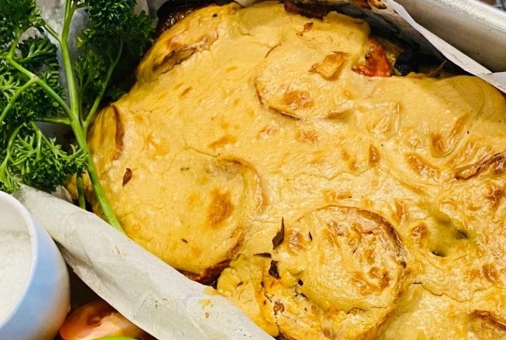 Middle Eastern Kofta & Tahini Bake