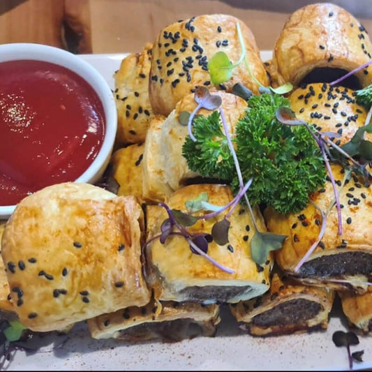 House Made Gourmet sausage rolls