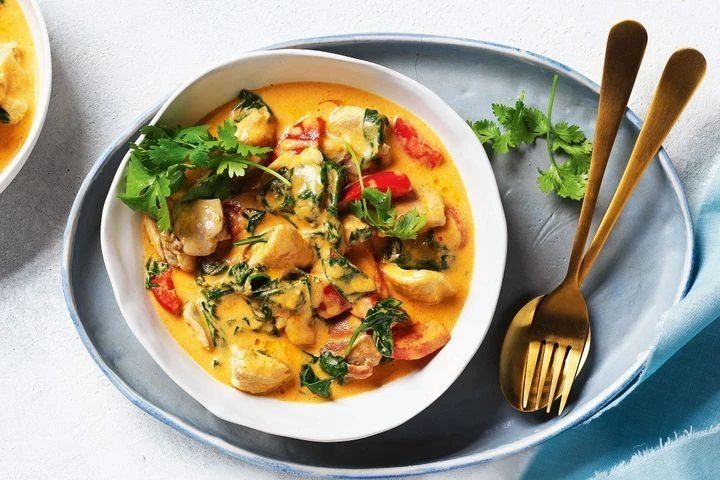 Traditional Thai Red Chicken Curry