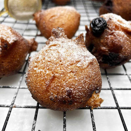 Sweet blueberry fritters