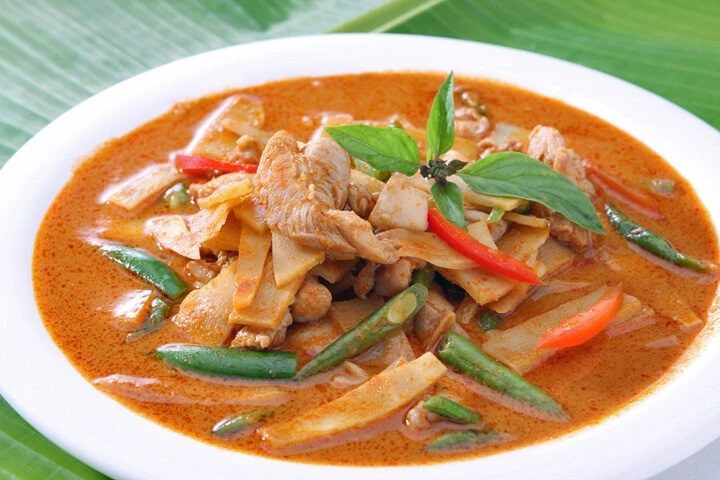 Traditional Thai Red Chicken Curry